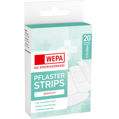 WEPA Pflasterstrips sensitiv 3 Größen