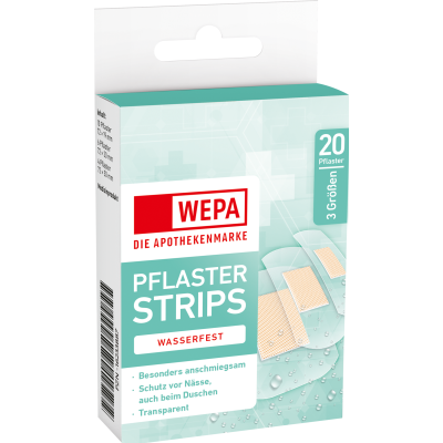 WEPA Pflasterstrips wasserfest 3 Größen