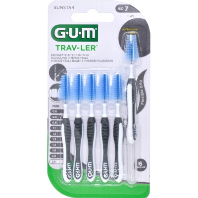 GUM TRAV-LER 2,6mm dunkelgrau Interdentalbür.