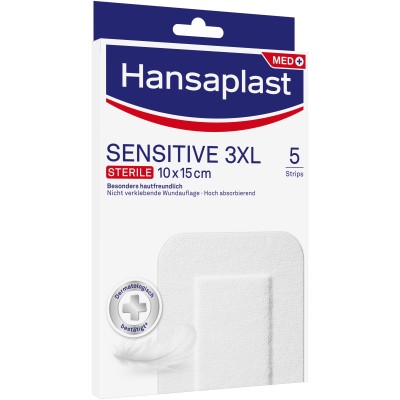 HANSAPLAST Sensitive Wundverband steril 10x15 cm