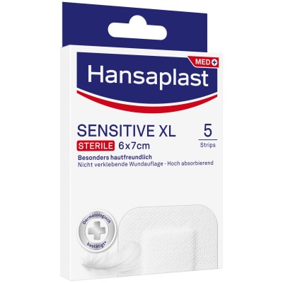 HANSAPLAST Sensitive Wundverband steril 6x7 cm