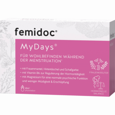 FEMIDOC MyDays für die Menstruation Kapseln