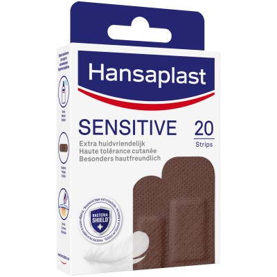 HANSAPLAST Sensitive Pflasterstrips hautton dark