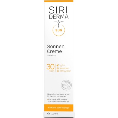 SIRIDERMA Sonnencreme LSF 30 leicht duftend