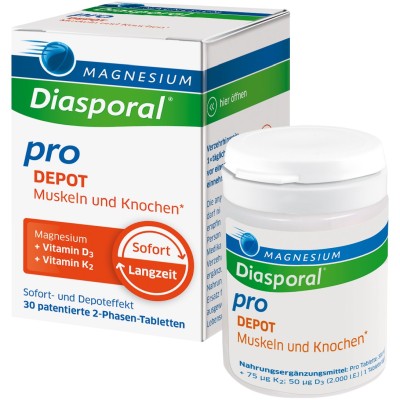 MAGNESIUM DIASPORAL pro D3+K2 DEPOT Muskel+Kno.Tab