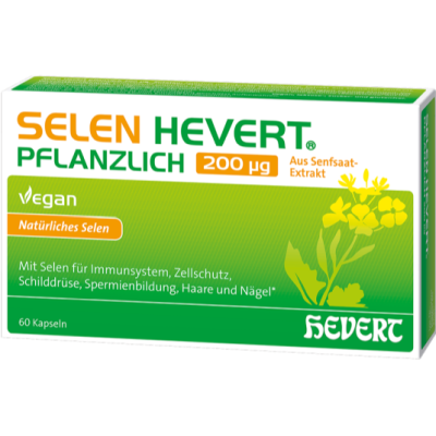 SELEN HEVERT pflanzlich 200 µg Kapseln