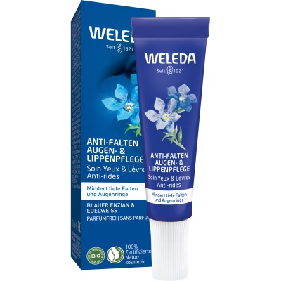 WELEDA Anti-Falten Aug.&Lippenpfl.bl.Enz.&Edelwei.