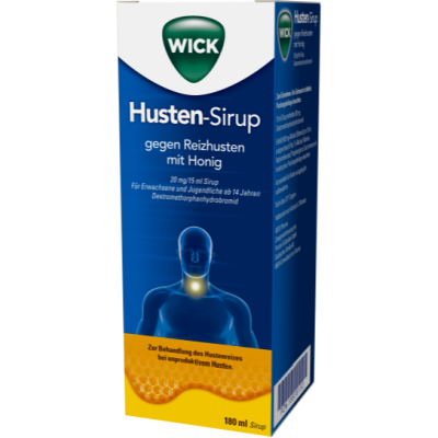 WICK Husten-Sirup gegen Reizhusten mit Honig