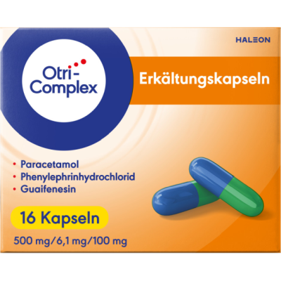 OTRICOMPLEX Erkältungskapseln 500mg/6,1mg/100mg