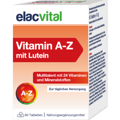 ELACVITAL Vitamin A-Z mit Lutein Filmtabletten