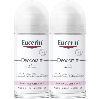 EUCERIN Deodorant Roll-on 24 h Doppelpack