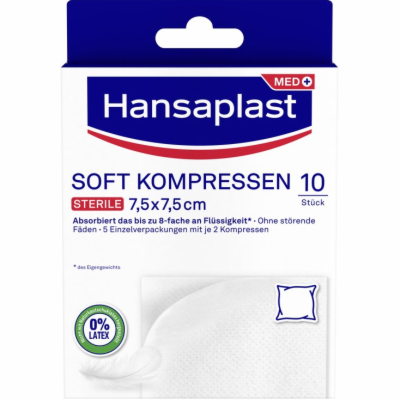 HANSAPLAST Soft Kompressen 7,5x7,5 cm steril