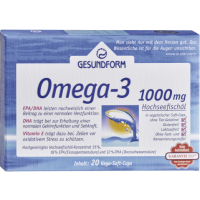 GESUNDFORM Omega-3 1.000 mg Fischöl Kapseln