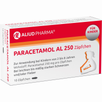 PARACETAMOL AL 250 Kleinkindersuppositorien