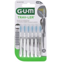 GUM TRAV-LER 2,0mm Kerze grau Interdental+6Kappen