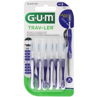 GUM TRAV-LER 1,2mm Kerze lila Interdental+6Kappen