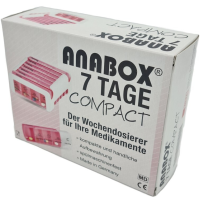 ANABOX Compact 7 Tage Wochendosierer pink/weiß