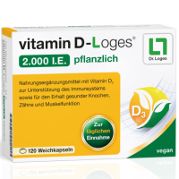 VITAMIN D-LOGES 2.000 I.E. pflanzlich Weichkapseln