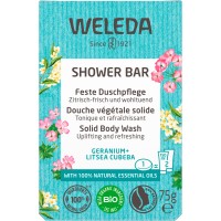 WELEDA feste Duschpflege Geranium+Litsea Cubeba