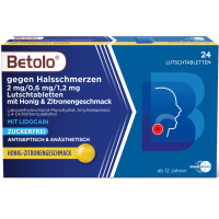 BETOLO gegen Halsschm.2/0.6/1,2 mg Lut.-Tab.Hon-Zi