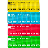 WEPA 1x7 Wochenbox UV-Schutz+ farbig sortiert